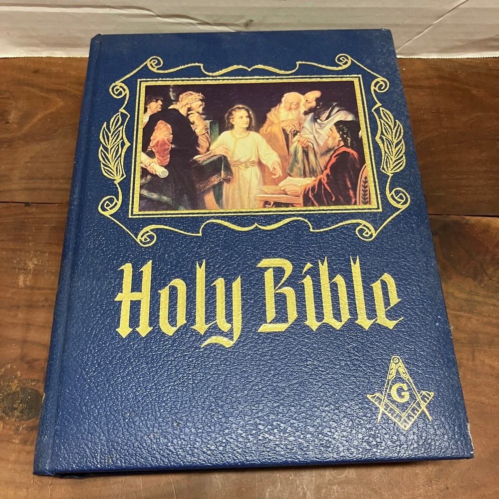 Holy Bible KJV 1988 Heirloom Family Masonic Edition Red Letter Illustrated